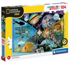 Clementoni Puzzle SuperColor National Geographic Kids Explorers in Training 104pcs 25715
