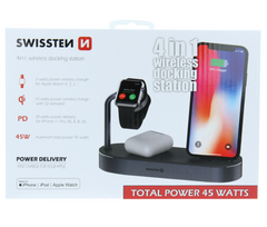 ipod apple - Dock stotelė Swissten 4in1 MFI - 4 nuotrauka