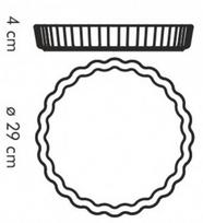 kisiuku forma - Kepimo forma Tescoma Gusto, 290 mm, balta - 2 nuotrauka