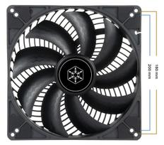 pc cooler - SilverStone Air Penetrator 184i PRO - 2 nuotrauka