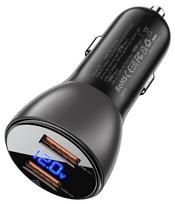 45w charger - AceFast B7 Dual USB, 2 x USB, juoda - 3 nuotrauka