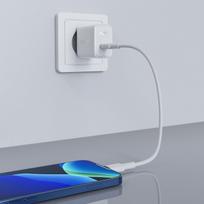30w pakrovejas - AceFast A21 USB-C QC3.0, USB-C, balta - 3 nuotrauka