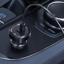 ikroviklis ausines -  AceFast B2 Dual USB-C, 2 x USB-C, juoda - 4 nuotrauka