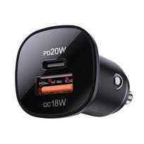 usb c fast charge - AceFast Dual Fast Charge, USB-A/1 x USB-C, juoda - 3 nuotrauka