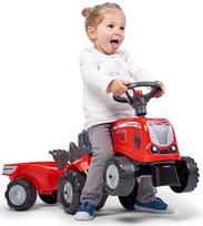 case ih - Paspiriamas traktorius su priekaba ir priedais Falk - 2 nuotrauka