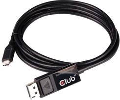 usb c to displayport 1.4 kabelis - Club 3D USB Type C Cable To DP 1.4 8K60Hz M/M 1.8m Black - 1 nuotrauka