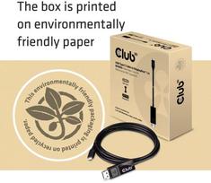 usb c to displayport 1.4 kabelis - Club 3D USB Type C Cable To DP 1.4 8K60Hz M/M 1.8m Black - 6 nuotrauka