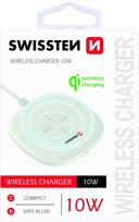 type c pakrovejas - Swissten Wireless Charger With USB Type-C Cable 1.5m White - 3 nuotrauka