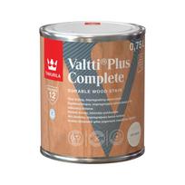 tikkurila - Medienos dažyvė TIKKURILA VALTTI PLUS COMPLETE, šilko matiniai, balkšvos sp., 0,75 l - 1 nuotrauka