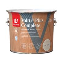 tikkurila - Medienos dažyvė TIKKURILA VALTTI PLUS COMPLETE, šilko matiniai, balkšvos sp., 2,5 l - 1 nuotrauka
