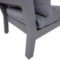 modulines sofos - Home4you Modular Sofa Fluffy 93x93x66cm Gray - 5 nuotrauka