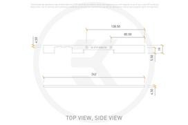 sidabrotas vanduo - Skysčio aušinimo sistemos priedas EK Water Blocks EK-Quantum Vector² RE RTX 3080/90 ABP Side Cover - Silver - 3 nuotrauka