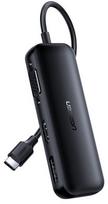 hdmi type c laidas - Ugreen Converter USB Typ C to VGA / DisplayPort V1.2a / HDMI V2.0b Black - 1 nuotrauka