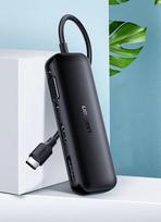hdmi type c laidas - Ugreen Converter USB Typ C to VGA / DisplayPort V1.2a / HDMI V2.0b Black - 2 nuotrauka