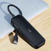 hdmi type c laidas - Ugreen Converter USB Typ C to VGA / DisplayPort V1.2a / HDMI V2.0b Black - 8 nuotrauka