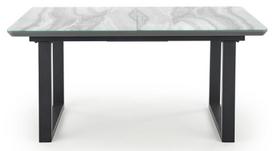 Halmar Marley Table 160-200x76x90cm White Marble/Grey/Black