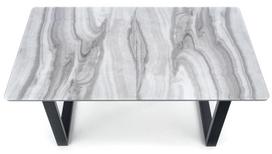 marmuro stalvirsiai - Halmar Marley Table 160-200x76x90cm White Marble/Grey/Black - 3 nuotrauka