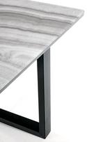 marmuro stalvirsiai - Halmar Marley Table 160-200x76x90cm White Marble/Grey/Black - 4 nuotrauka