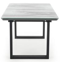 marmuro stalvirsiai - Halmar Marley Table 160-200x76x90cm White Marble/Grey/Black - 5 nuotrauka