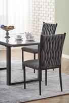 marmuro stalvirsiai - Halmar Marley Table 160-200x76x90cm White Marble/Grey/Black - 14 nuotrauka
