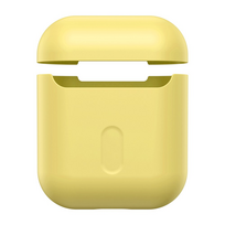 airpods senukai - Baseus ’’Silica series Ultra-thin Case’’ Yellow - 5 nuotrauka
