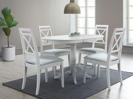pigu lt valgomojo stalai - Signal Meble Dello Table 75/100/70cm White - 2 nuotrauka