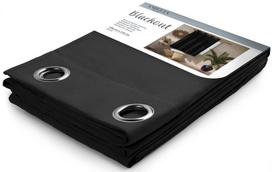 AmeliaHome Blackout Curtains Black 140x175cm