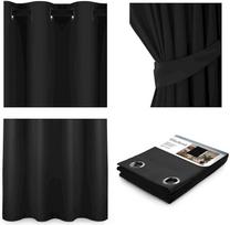 naktines uzuolaidos blackout - AmeliaHome Blackout Curtains Black 140x175cm - 2 nuotrauka