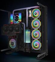 rgb fan - Thermaltake Riing Quad 14 RGB 140 mm Case Fan CL-F089-PL14SW-C - 6 nuotrauka