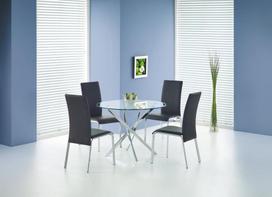 Valgomojo stalas Halmar Raymond Glass/Transparent, 1000x1000x730 mm