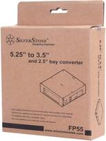 2x 3.5 - SilverStone FP55 5.25" to 3.5" and 2.5" Bay Converter Black - 6 nuotrauka