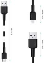 Pirkti Aukey CB-CA2, 2 x USB Type C, 2 m, juoda - Photo 5