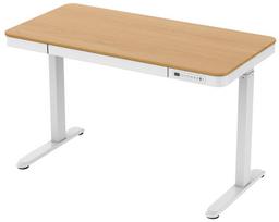 stalas 120 x 60 - Tuckano Electric Height Adjustment ET119W-C, baltas/ąžuolo - 1 nuotrauka