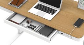 stalas 120 x 60 - Tuckano Electric Height Adjustment ET119W-C, baltas/ąžuolo - 6 nuotrauka