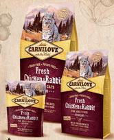 carnilove katems - CARNILOVE Adult Gourmand Fresh su vištiena ir triušiena 6 kg - 2 nuotrauka