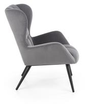 pilka fotel - Fotelis Halmar Tyrion Grey, 75x86x91 cm - 2 nuotrauka