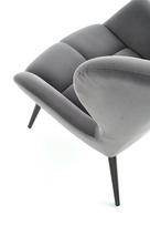 pilka fotel - Fotelis Halmar Tyrion Grey, 75x86x91 cm - 5 nuotrauka