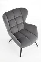 pilka fotel - Fotelis Halmar Tyrion Grey, 75x86x91 cm - 9 nuotrauka