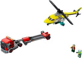lego sraigtasparnis - LEGO CITY Gelbėjimo sraigtasparnio transporteris 60343  - 2 nuotrauka