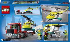 lego sraigtasparnis - LEGO CITY Gelbėjimo sraigtasparnio transporteris 60343  - 4 nuotrauka