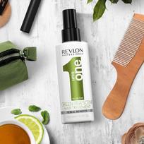 revlon uniq one 150ml - Uniq One GREEN TEA kaukė visų tipų plaukams - 6 nuotrauka