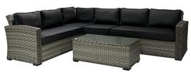 lauko stalai senukai - Lauko stalas Home4you Geneva Dark Grey, 105 x 51 x 39 cm - 3 nuotrauka