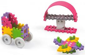 vafline mini - Marioinex Mini Waffle Constructor Girl 35pcs 902790 - 3 nuotrauka
