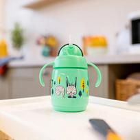 Pirkti Puodelis su snapeliu Tommee Tippee Superstar Weighted Straw Cup Green, 300 ml - Photo 2