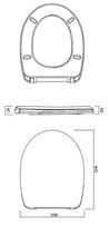 cersanit dangtis -  Cersanit Delfi White Toilet Lid - 4 nuotrauka