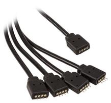 rgb cable - Akasa RGB LED Splitter Extension Cable 50cm - 4 nuotrauka