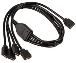 rgb cable - Akasa RGB LED Splitter Extension Cable 50cm - 5 nuotrauka