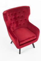 raudonas fotelis - Halmar Armchair Marvel Dark Red - 5 nuotrauka