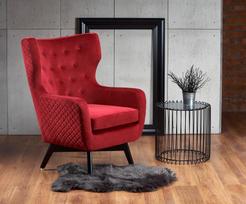 raudonas fotelis - Halmar Armchair Marvel Dark Red - 10 nuotrauka