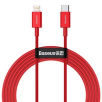 baseus 20w lightning - Baseus CATLYS-C09 Superior 20W USB-C to Lightning Red - 1 nuotrauka